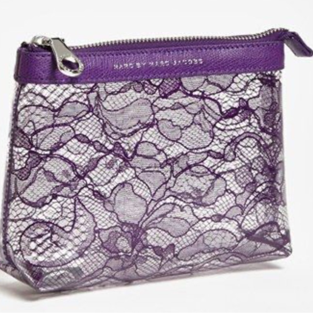 Marc by Marc Jacobs “Lace Landscape” collection purple COSMETIC pouch